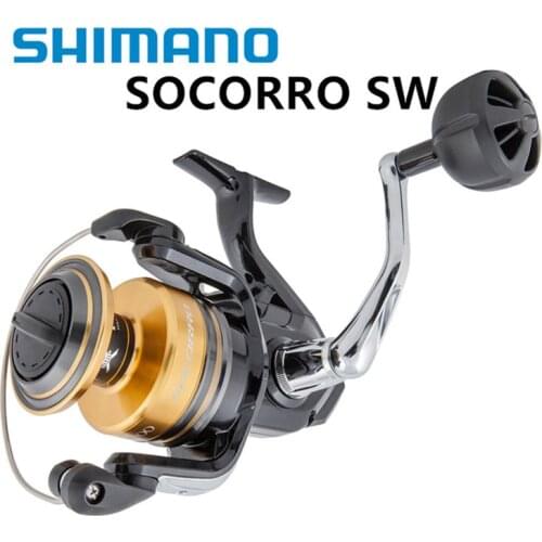 Original Shimano Socorro SW Saltwater Spinning Fishing reel 5000 6000 8000 10000 4+1BB Gear Ratio 4.6/4.9
