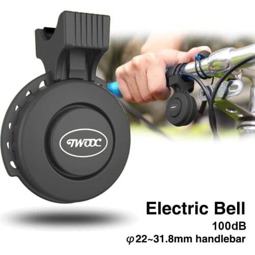 Bicycle Electronic Bell Horn USB Recharged Waterproof Cycling Bike Handlebar Ring Strong Loud Electric Bell Sound 4 Modes