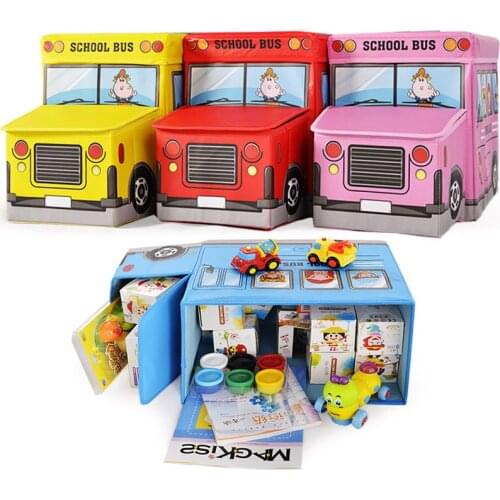 Waterproof childrens toys storage box can be used for people, babies, plastic-coated non-woven cartoon , baby sorting boxes
