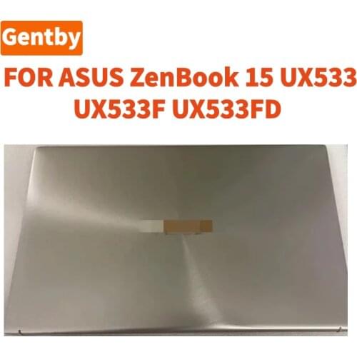 Silver 15.6 Inch Original For Asus Zenbook 15 UX533 UX533F UX533FD Laptop LCD Screen Complete Upper Part Replacement 1920X1080