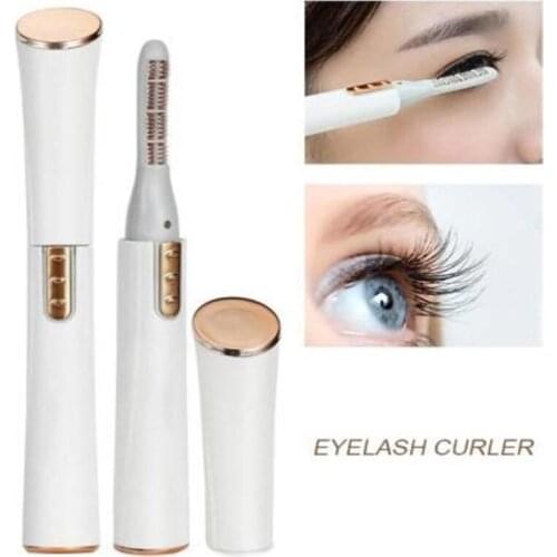 New 1pcs Portable Electric Heated Makeup Eyelash Curler Long Lasting Natural Eye lashes Curling Auto Heating Beauty Tools