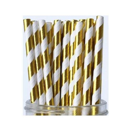 10000 Gold Foil Paper Straws,Bridal Shower Decor,Wedding Decor,Baby Shower Decor Cake Pop Sticks Drinking Straws Bulk