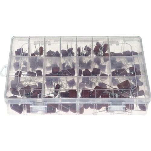 150pcs 15 specifications 10nf-68nf 400v 630v non-polarity CBB metal film capacitor set