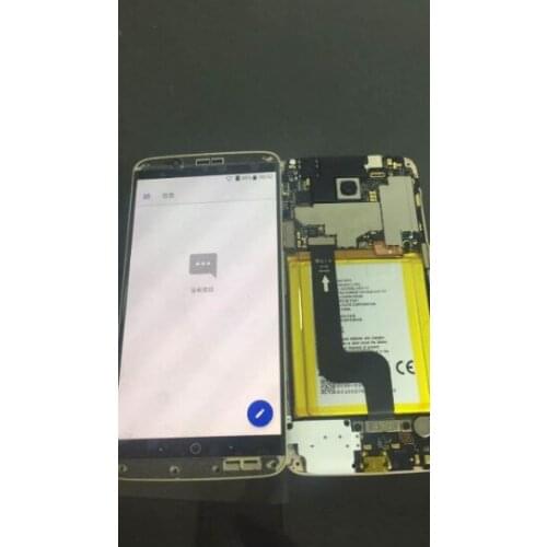 5.5inch used AMOLED LCD Display with Touch Screen with frame For ZTE AXON 7 A2017 A2017U a2017g digiziter free shipping