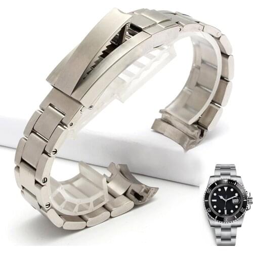 Watch Bracelet For Rolex DAYTONA GMT SUBMARINER Watch Accessories Metal Strap Stainless Steel Pull Tooth Clasp Watch Band Chain