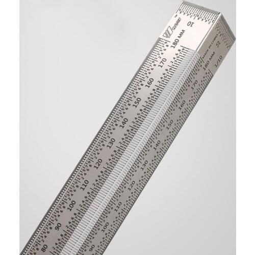 Woodworking 180mm Bend Rules Marking Rule Scriber for Dual-Surface Layout Ruler Dropshipping