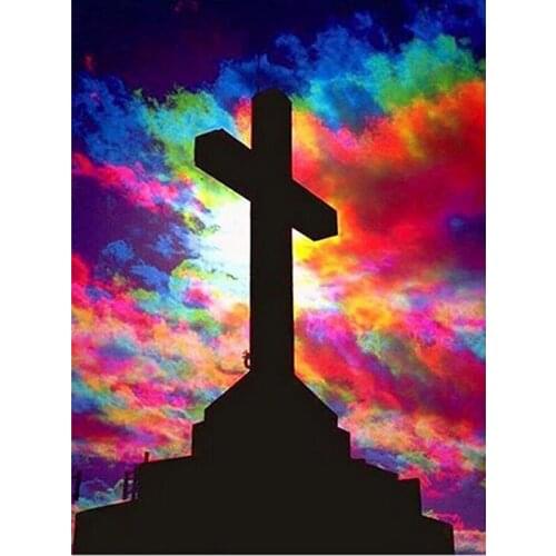 DIY Painting By Numbers Jesus Christian Cross Kit Picture By Numbers 40x50cm Wall Art Acrylic Canvas Paintings Home Decoration