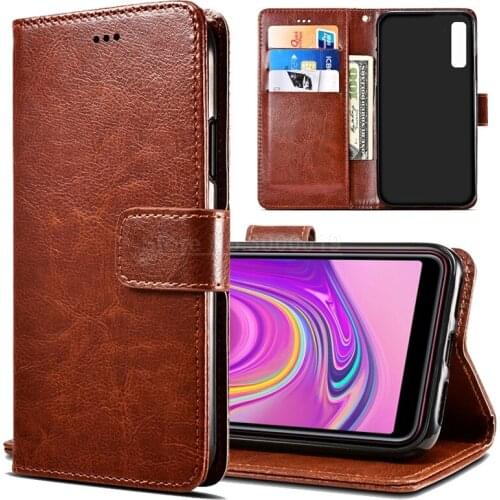 For Samsung Galaxy A7 2018 Case Leather Luxury Phone Case On Samsung A7 2018 Cases Flip Wallet Cover For Hoesje Samsung A7 2018