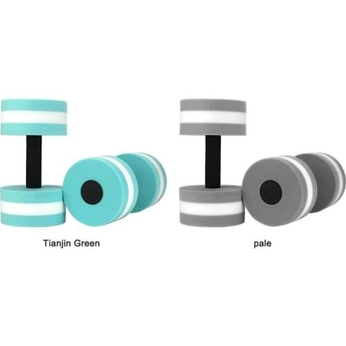 2pcs EVA Foam Aqua Dumbbells for Water Aerobics Automatic Swimming Pool Float Aquatic Barbell For Yoga Fitness Swimming