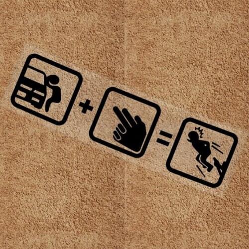 25cm*6.4cm interesting Personalized car stickers Vinyl Decals Don't touch my car