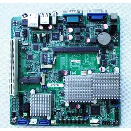 Used Applies to for Jetway MP-A270 MP270L Industrial PC POS mini-itx hptc itx Motherboard 17*17 Integrated N270