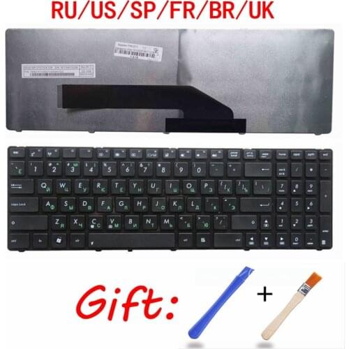 RU/US/SP/FR/BR/UK Keyboard for ASUS K50 K50I K50C K50AB K50AD K51 K51A K50AF K50IN P50 P50IJ K50E X50A K72 K60 X5D X50AF K62 K70