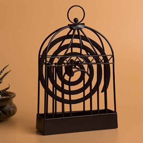 Creative Nordic Minimalist Style Iron Bird Cage Mosquito Coil Mosquito Home Coil Desktop Bedroom Stand