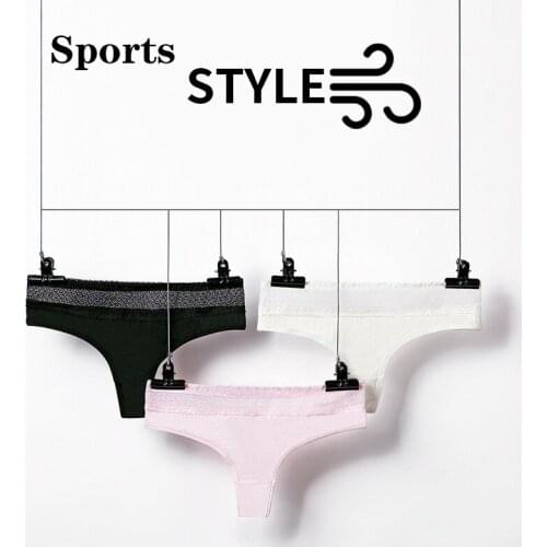 Summer G-string Panties Cotton Womens Underwear Comfortable Casual T back Female Solid Color Low Waist Thong Intimate Lingerie