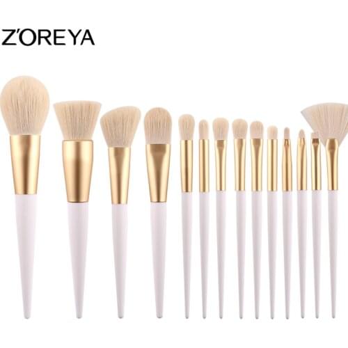 ZOREYA Makeup Brushes 14pcs Professional Makeup Brush Set Eye Shadow And Eyebrow Brushes As Essential Cosmetics Tool 2020New