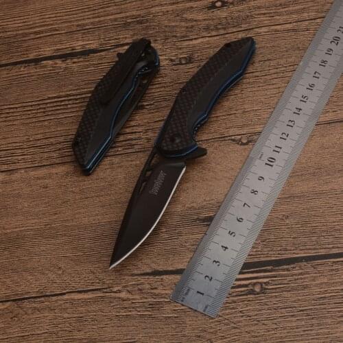 Newest Kershaw 1351 outdoor adventure camping hunting 8cr13 blade carbon fiber handle Tactical Survival gifts folding knives EDC