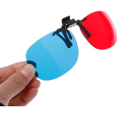 20CE New Red Blue 3D Glasses Hanging Frame 3D Glasses Myopia Special Stereo Clip Type