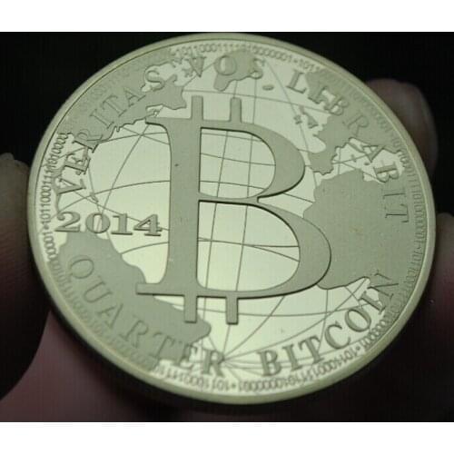 Gold Plated Bitcoin Coin Collectible Gift Casascius Bit Coin BTC Coin Art Collection Physical Gold Commemorative Coins