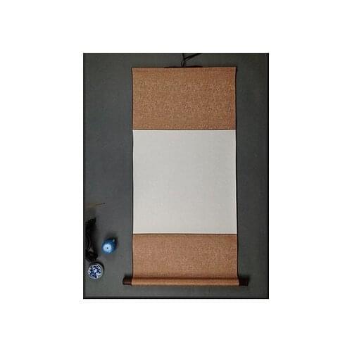 Painting Supplies scroll painting blank scrolls Ling Xuan paper full three feet vertical mounting Doufang fine mounting