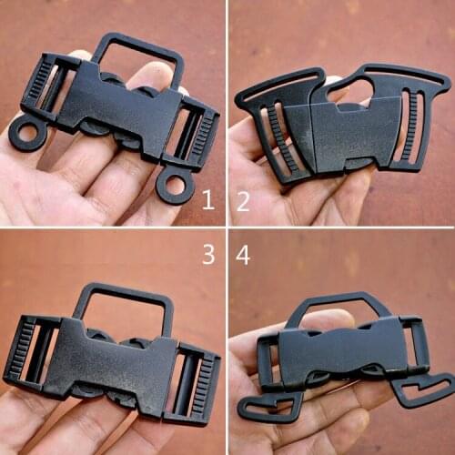 1 Piece Black Plastic Baby Carriage Safety Buckle For 25mm 40mm Shoulder Under Webbing Stroller Accessories