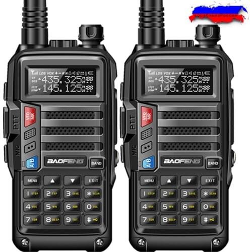 2PCS BaoFeng UV-S9 Powerful Walkie Talkie CB Radio Transceiver 8W 10km Long Range Portable Radio set for hunt forest&city