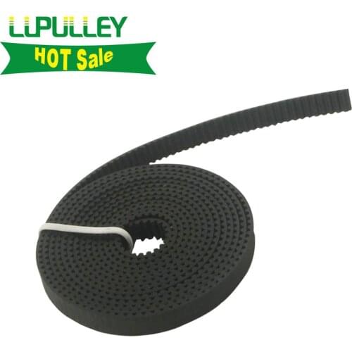 LUPULLEY GT2 6/10mm Black Open Timing Belt 6mm/10mm Width GT2 2GT Open Timing Belt For Motor