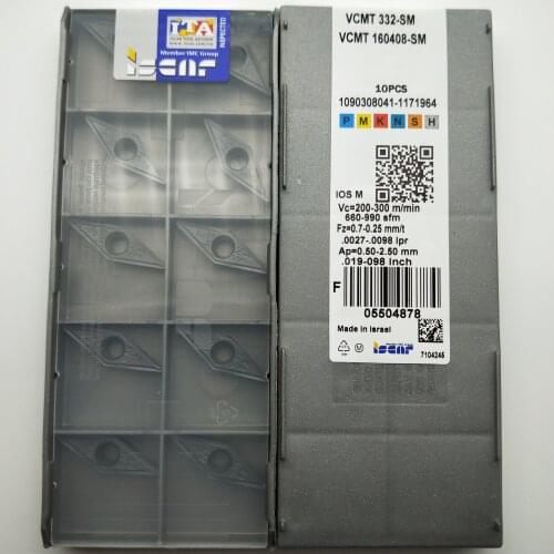 VCMT160408-SM CNC cemented carbide blade 10PCS