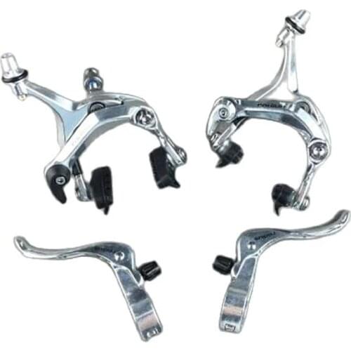 Bicycle Brake Calipers Levers Road Bike Parts 22.2mm Diameter Handlebar Fixed Gear Fixie Aluminum Alloy With Cable Line