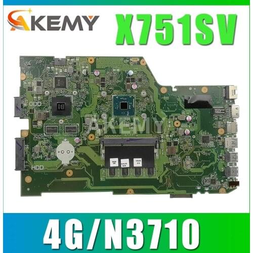 X751SV Mainboard for ASUS X751SV X751SJ X751S Laptop Motherboard GT920M/GT940M 4G/N3710 CPU