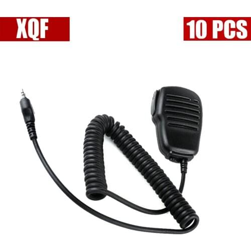 XQF 10PCS Walkie talkie microphone in hand PTT For the Midland radio G6/G7 gxt550 gxt650 lxt80