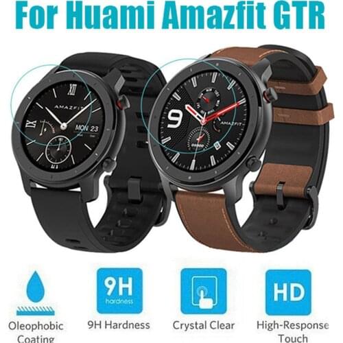 Glass Tempered Film For Xiaomi Amazfit GTR 47/42MM HD Clear Glass Film Full Cover Screen For Amazfit GTR Smart Watch