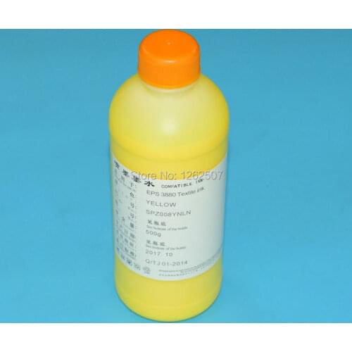 Yellow Textile ink For Epson Surecolor F2000 1390 R1800 R1900 R2000 High quality Digital ink For Epson T725A Yellow color inks