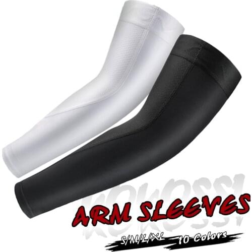 2Pcs Arm Sleeves Sports Safety Running Warmers Sun UV Protection Hand Sleeve Cover Cooling Warmer for Golf Cycling Fishing