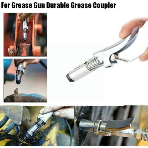 2020 Grease Coupler Lock Pliers High Pressure Fitting NPT Filling Double Handle - Guns 1/8inch Grease Fits All Fitting E0U4