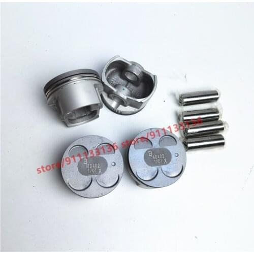 4pcs/set Engine Piston For Chery QQ S11 S22 A1 Kimo Face A113 QQ6 S21 Jaggi M1 472 Engine