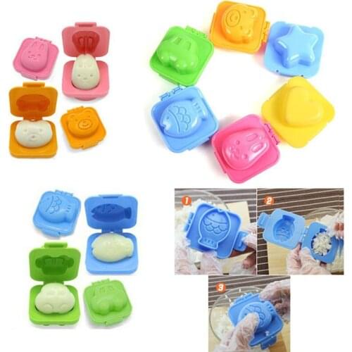 6Pcs Boiled Egg Sushi Rice Mold Mould Bento Maker Sandwich Cutter Moon Cake Decorating Decoration Kitchen Tools B99