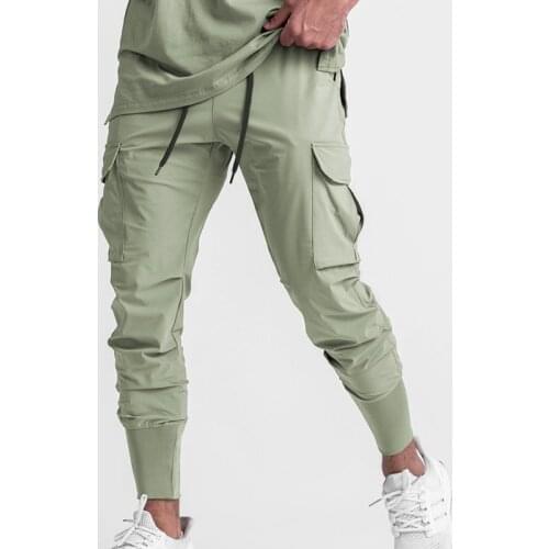 NEW Autumn Men’s Joggers Sweatpants Cargo Pants Men Multi-pockets Casual Trousers Male Jogger Gyms Bodybuilding Pants Sportswear