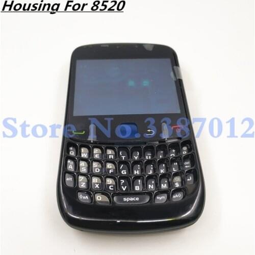 Good Rear Full Housing Cover Case For Blackberry Curve 8520 Front Middle Frame Plate Battery Back Cover Keypad +Tracking