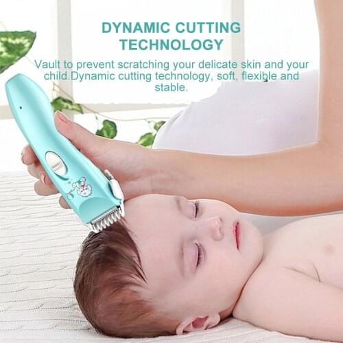 Baby Electric Hair Clipper Hair Clipper USB Interface Charging Waterproof Trimmer Baby Mute Hair Clipper Baby Shaving Head Homeu