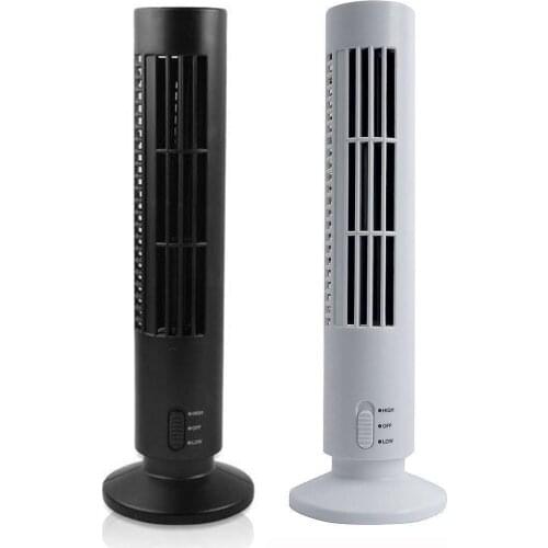 EastVita Portable USB Vertical Bladeless Fan, Mini Air Condition Fan Desk Cooling Tower Fan for Home/Office r30