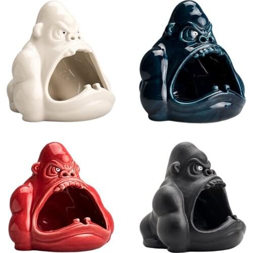 Cartoon Ashtray Large Capacity Car Cigar Ash Tray Statue Decoration Ornament