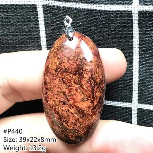 Necklace Pendant Natural Yellow Red Pietersite Stone Jewelry For Women Man Crystal Silver Oval Beads Namibia Energy Stone AAAAA