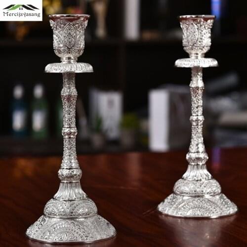 Candle Holder Table Metal Candlestick Plating Geometric Candle Holders 16cm for Wedding/Dinner Decoration Candelabra GZT077