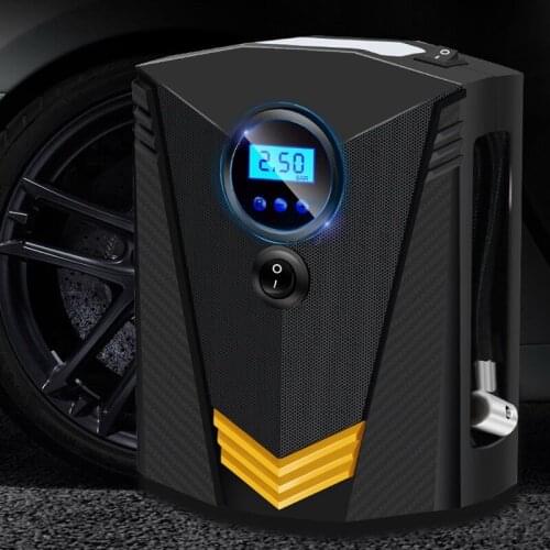 Portable Air Compressor Tire Inflator 12V Digital Display Air Pump Auto Air Pump For Car Motorcycle LED Light Tire Pump
