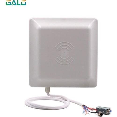 UHF RFID card reader 6m long distance range with 8dbi Antenna RS232/RS485/Wiegand TCP/IP Read Integrative UHF Reader