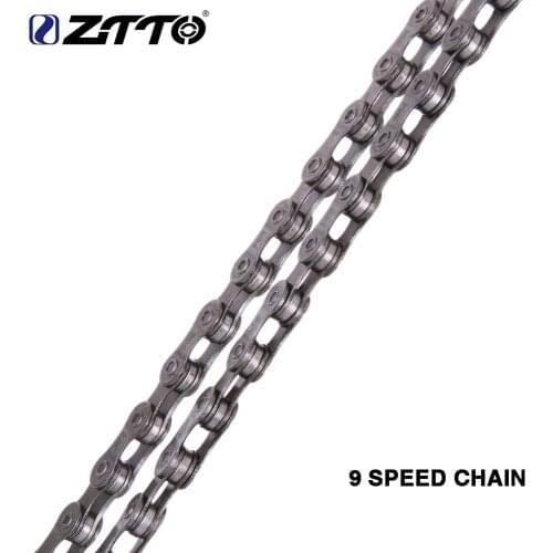 AEsport MTB Road Bicycle Galvanized 9s 18s 27s 9Speed Chain for Mountain Bike with Master Missing Link Bicycle Parts
