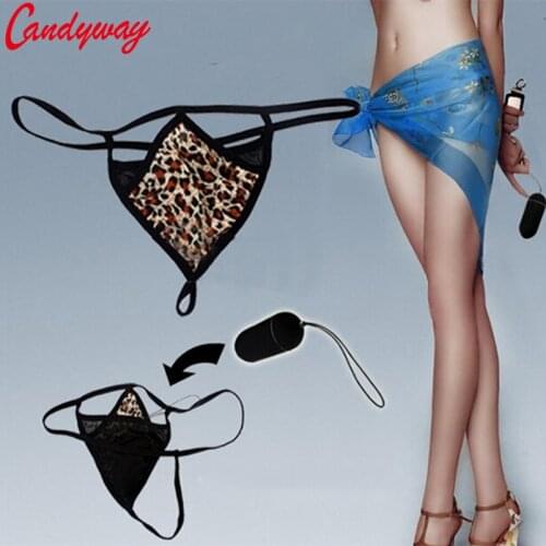 Bikini Beach Style G-Strings Thongs Leopard printed Womens panties Female Underwear Expose buttocks Fashion Elegant Soft Briefs