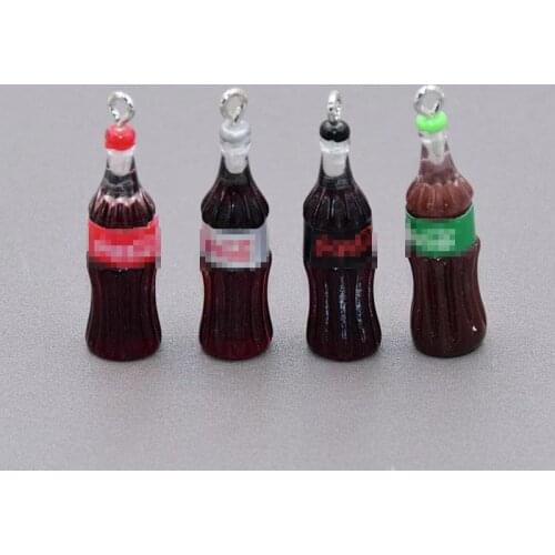 20Pc Cute Resin Coke Bottle Charms Pendants Handmade Accessories Jewelry DIY Earring Necklace Keychain