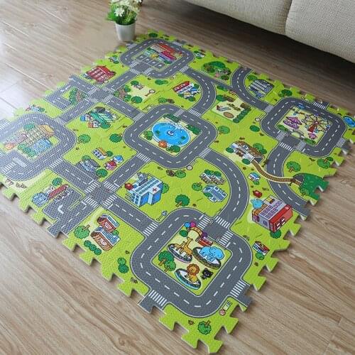 18Pcs/Set EVA Plush Puzzle Mats DIY Foam Baby Play Mat Crawling Mat Baby Carpets For Carpets Mat Indoor Children Puzzle Game Pad