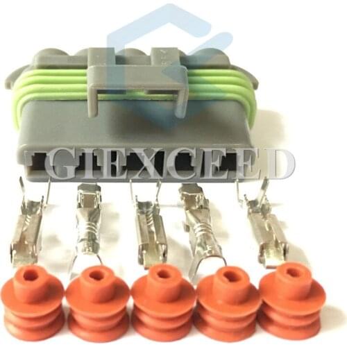 2 Sets 5 Pin 12084891 Female Waterproof Car Automotive Plug Electric Connector